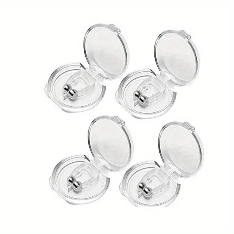 Anti-snoring Artifact, Silicone Magnetic Anti Snoring Nose Clip, Male and Female Creative Sleep Aid To Alleviate Snoring