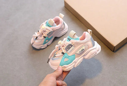Zapatos para bebés y niños pequeños, talla 21-36, de malla transpirable, informales, antideslizantes