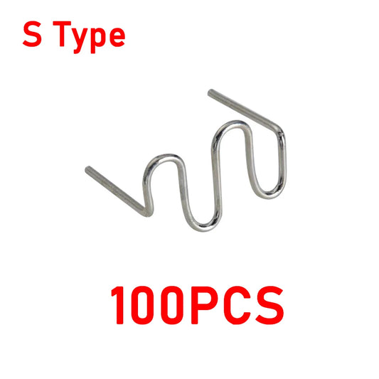 Plastic Welding Staples 1000/500/200/100Pcs 4 Types 0.8mm Welding Nails Plastic Welder Repair Nails Kit