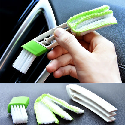 Escova de limpeza para saída de ar condicionado de carro, removedor de poeira, persianas, limpador de teclado, acessórios de limpeza interior do carro
