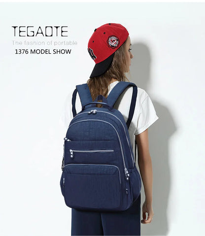 Popular Backpack Women Nylon waterproof bookbag Female Travel bagpack Climbing Packbag Multiple pockets Schoolbag Girls tote