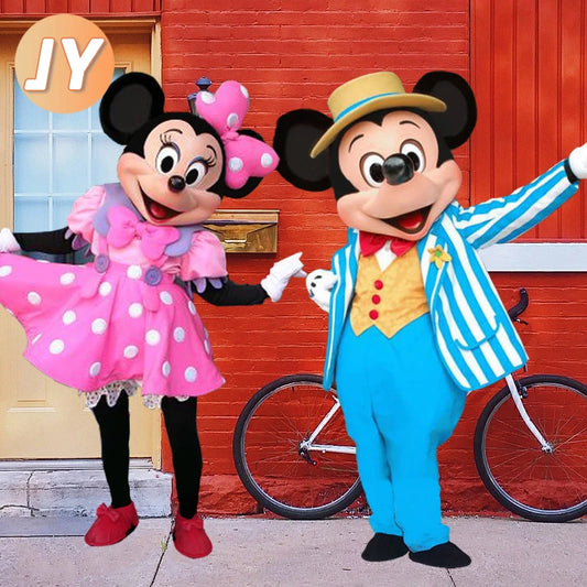MINISO Disney Mickey Mouse Minnie Mouse Cartoon Character Mascot Costume Advertising Fancy Dress Party Animal Cosplay Anime