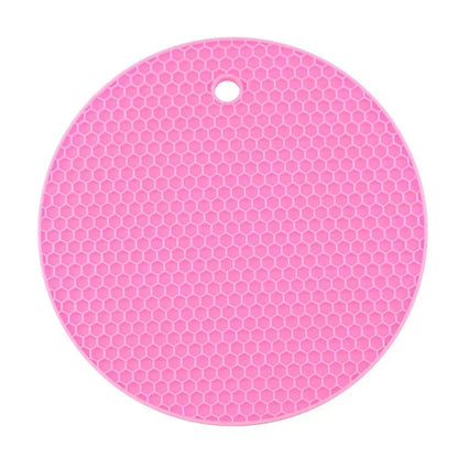 18/14cm Round Heat Resistant Silicone Mat Drink Cup Coasters Non-slip Pot Holder Table Placemat Kitchen Accessories Onderzetters