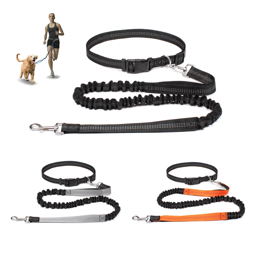 Correa de perro manos libres para pasear, correr y trotar, ajustable, cinturón de cintura, correa de pecho, cuerda de tracción, accesorios para perros