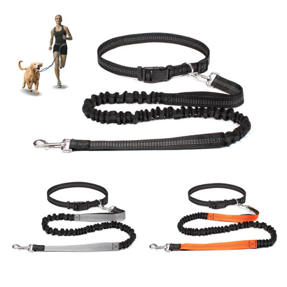Correa de perro manos libres para pasear, correr y trotar, ajustable, cinturón de cintura, correa de pecho, cuerda de tracción, accesorios para perros