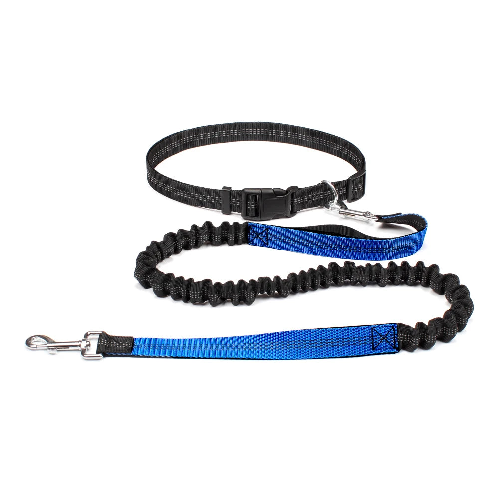 Correa de perro manos libres para pasear, correr y trotar, ajustable, cinturón de cintura, correa de pecho, cuerda de tracción, accesorios para perros