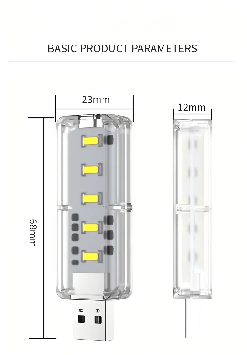 Portable Dimmable Touch Control 10LEDs USB Night Light 5V Bulb for Bedroom Study PC Laptop Mobile Power Bank Plug in Lighting