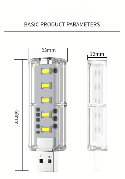 Portable Dimmable Touch Control 10LEDs USB Night Light 5V Bulb for Bedroom Study PC Laptop Mobile Power Bank Plug in Lighting