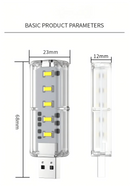 Portable Dimmable Touch Control 10LEDs USB Night Light 5V Bulb for Bedroom Study PC Laptop Mobile Power Bank Plug in Lighting