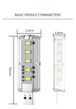 Portable Dimmable Touch Control 10LEDs USB Night Light 5V Bulb for Bedroom Study PC Laptop Mobile Power Bank Plug in Lighting