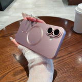 For Magsafe Silicone Matte Bumper Case For iPhone 16E 16 15 14 13 12 11 Pro X XS XR Max 8 7 Plus SE Magnetic Lens Protect Cover