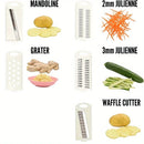 5 in1 Vegetable Fruit Slicer Multifunctional Manual Food Grater Cutter Potato Household Chopper Kitchen Veggie Dicer Gadgets