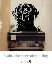 Pet Dog Grooming Wall Stickers Animal SPA Salon Shop Window Glass Decor Vinyl Wall Decals Home Pet Room Dress Up Stickers