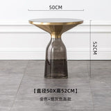 Artistic Glass Coffee Tables, Creative Design End Tables for Living Room , Stylish Accent Tea Table with Various Sizes & Colors