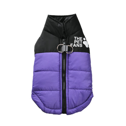 Warm Pet Clothing Winter Reflective Dog Costume Soft Windproof Zipper Jacket Coat With D-ring For Small Dog Chihuahua Labrador