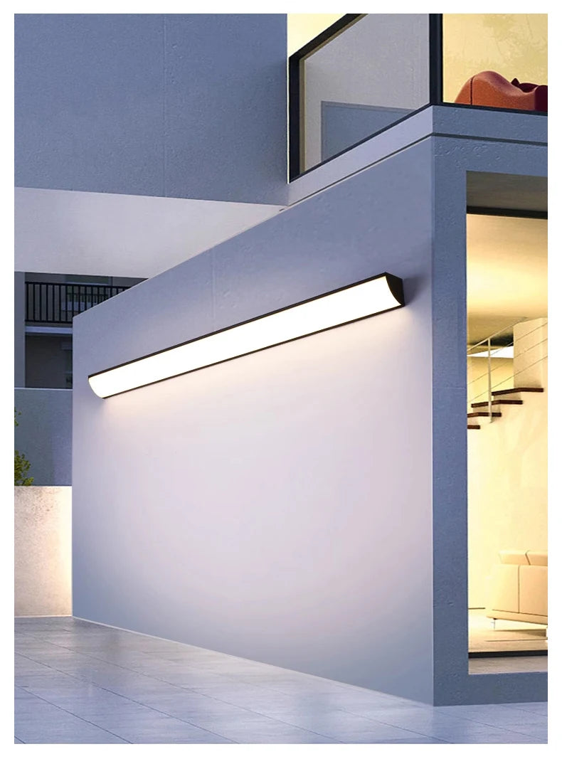 Outdoor wall lamp waterproof and rust proof hallway stairs garden walls balcony doors LED lights modern wall lights