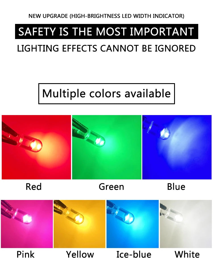 10x T10 LED LAMP LED Canbus T10 LED Burst Light W5W LED Clearance Lights LED Parking Lights T10 W5W Car Interior Lights LED T10
