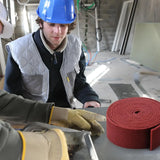 5inch X 3.28 Feet Chestnut Red Universal Scouring Pad Roll, Does Not Damage Surfaces, Abrasion-Resistant Cleaning Roll, Used for Paint Primer Pre-Treatment, Cleaning Stubborn Stains in Kitchens and Bathrooms, and Surface Prep