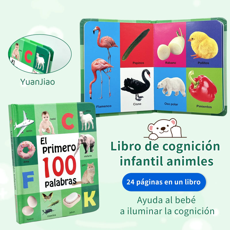 0-2 Years Spanish Children's Cognitive Encyclopedia Enhancing Cognition Children's Early Learning Books Gifts