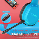 KOFIRE UT-01 Wireless Gaming Headset for Nintendo Switch Lite OLED Model, 2.4GHz Ultra-Low Latency BT  Headphone with Microphone