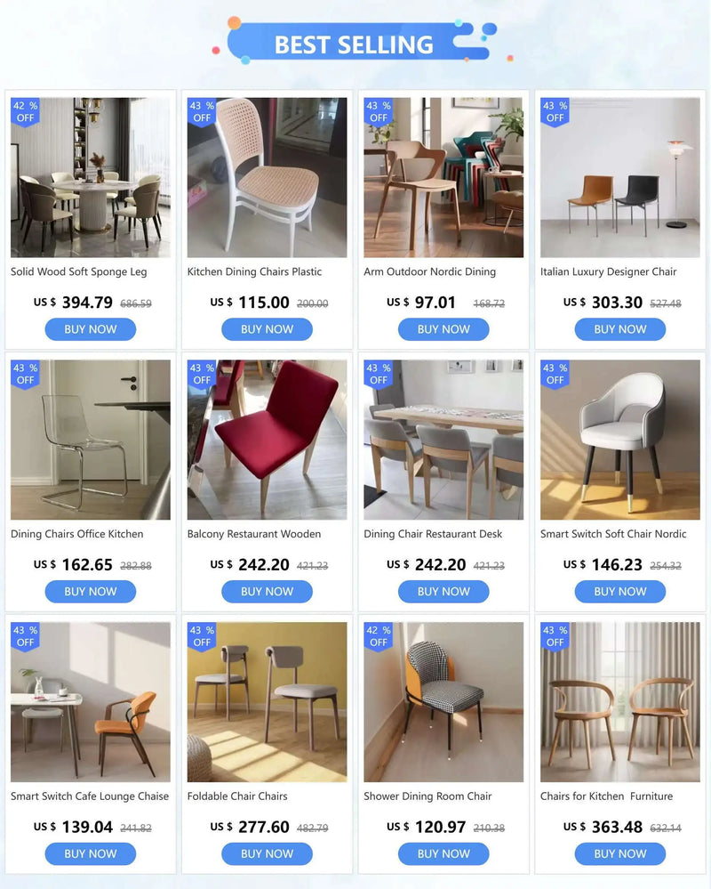 Kitchen Office Outdoor Dining Chairs Modern Luxury Salon Relax Cesca Chair Restaurant INS Sillas Para Comedor Furniture WK50DC