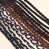 Synthetic 2pcs Braid Wig With Strong BB Clip Lightweight Box Braid Ponytail Hair Piece for Women