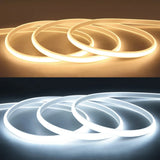 Tira de LED de 220 V con interruptor de encendido/apagado, resistente al agua, flexible, para dormitorio, cocina, jardín, iluminación exterior.