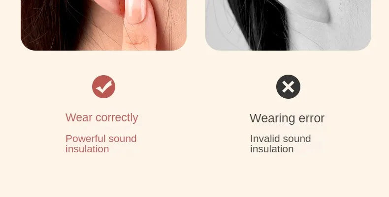 10/24/60pcs Comfortable Earplugs Antinoise Ear Plugs Sleep Noise Reduction Ear Protector for Sleep Soft Foam Earplugs Anti-Noise