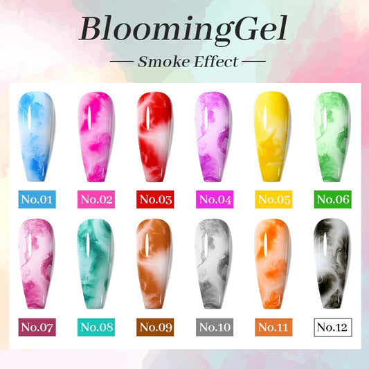 15ml Watercolor Ink Nail Polish Color Blossoming Effect Quick Dry Whiter Clear Nail Varnish Nail Decoration