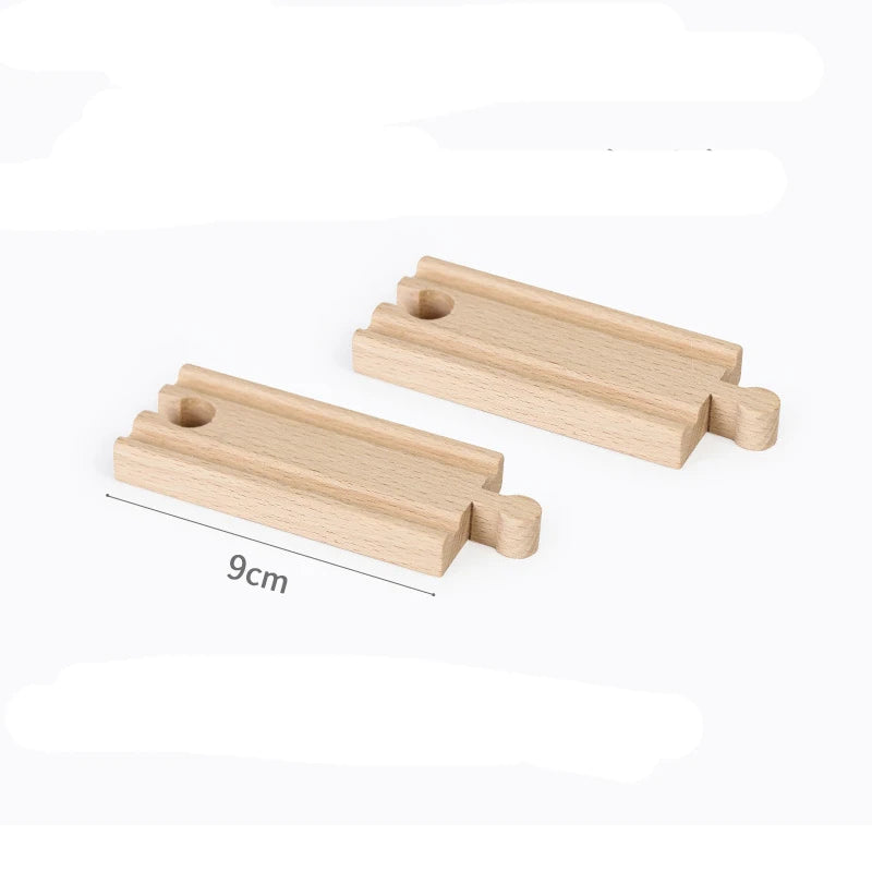 Wooden Train Track Toys Railway Rails Accessories Fit Thomas Train Road Connector Bridge Wood Railway Children Boy Christmas Gift