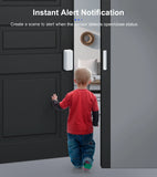 GIRIER Smart Door and Window Sensor ZigBee 3.0 Wireless Contact Detector for Smart Home Security Works with Home Assistant MQTT