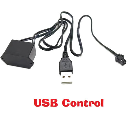 10/5/3/2/1M Glow EL Wire Neon Cable Christmas Dance Party DIY Costumes USB Switch Light Battery Voice control Lamp LED Mask Ball