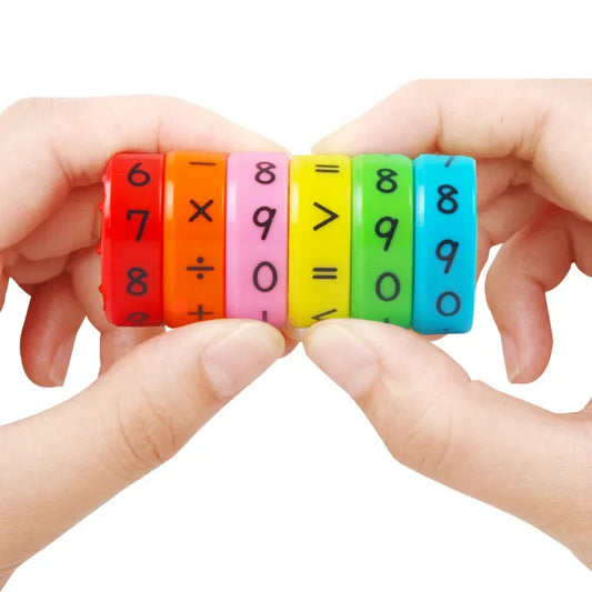 Children's Creative Magnetic Math Tesseract Toy Arithmetic Intelligence Early Education Toys Add Subtract Multiply Divide Toy