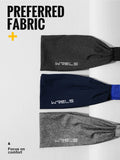 WRELS 1/2/3Pcs Sweatband Sports Headband for Men Women Moisture Wicking Workout Headband Sweat Band Non Slip Elastic Hairband