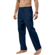Men's Cotton Linen Pants Loose Breathable Casual Solid Color Long Pants Large Size Streetwear Fitness Lightweight Yoga Trousers