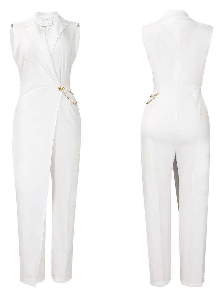 Monos Wmstar para mujer, conjuntos de una pieza sin mangas, lisos, para oficina, de verano, sexys, venta al por mayor, envío directo