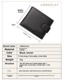 100% Genuine Leather Men Wallets Premium Product Real Cowhide Wallets for Man Short Black Walet Portefeuille Homme
