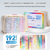 Languo 9pcs/box Soft Brush Acrylic Marker Pen Set, DIY Hand Drawn, Paint Art Markers pens, Student Graffiti Acrylic Paint Pens, M720