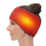 Electric Heating Head Wrap Headache Relief Headband Heated Head Belt Scalp 3 Temperature Levels for Migraines Relaxing