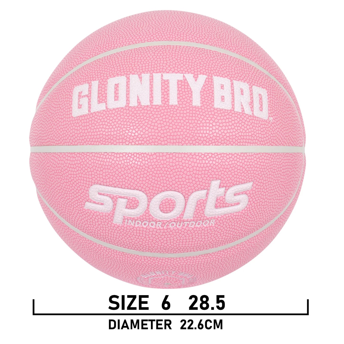 Women's Basketball Size 5,6,7 Pink Official Competition Child Basketball Indoor Outdoor Standard Ball PU Non-slip Wear-resistant