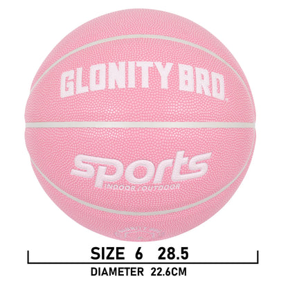 Women's Basketball Size 5,6,7 Pink Official Competition Child Basketball Indoor Outdoor Standard Ball PU Non-slip Wear-resistant