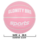 Women's Basketball Size 5, 6, 7 Pink Official Competition Children's Basketball Indoor Outdoor Standard Ball PU Non-slip Wear-resistant