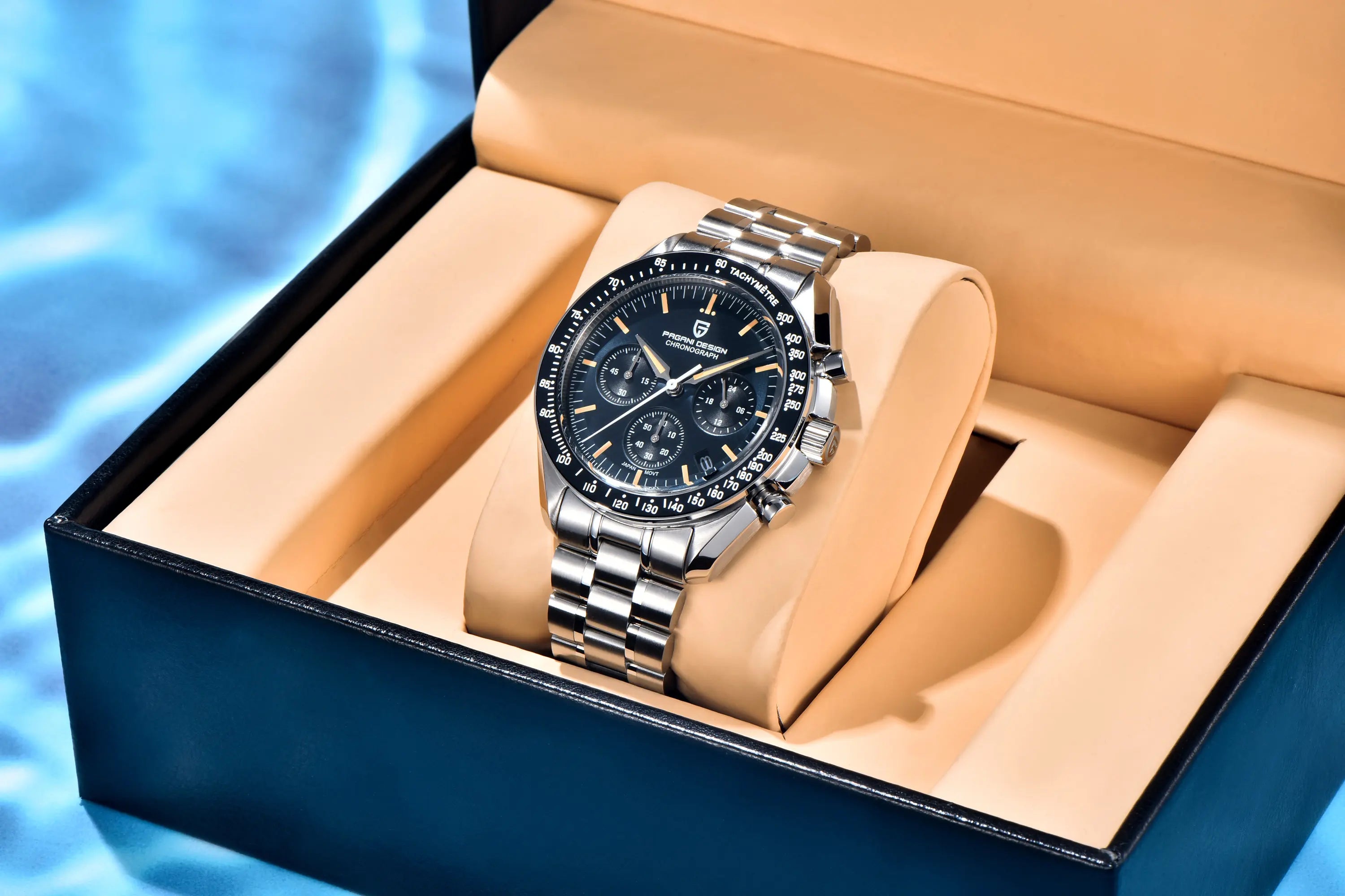 PAGANI DESIGN 2026 New Men's Watches Top Luxury Quartz Watch For Men Auto Date Speed Chronograph AR Sapphire Mirror Wrist watch
