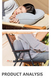 BISINNA Camping Inflatable Pillow Portable Ultralight Travel Hiking Air Sleeping Pillow for Neck and Lumbar Support