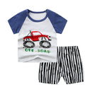 Mickey Mouse Summer T-shirt Shorts Children's Short Sleeve Set Cotton Tees Tracksuits Boys Girls Clothes Casual Two Piece