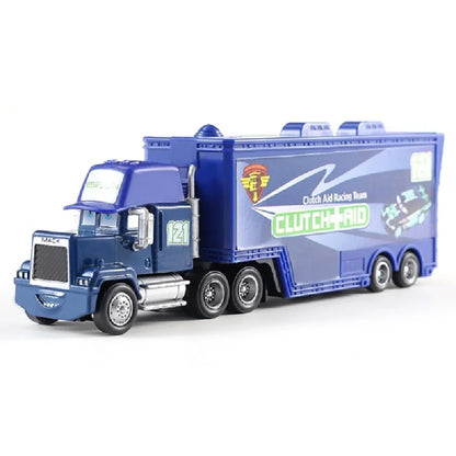 Disney Pixar Cars 2 3 Juguetes Rayo McQueen Camión Jackson Storm Tío Mack 1:55 Camión de fundición Modelo de remolque Niño niños Regalo