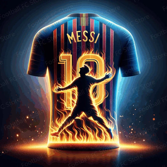 New Arrival Special Design Soccer Tshirt Kit Kids Unique Culture Messi Special Design Boy Girl Tee Top Edition Football Clothing