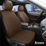 Universal Flax Car Seat Cover Front Rear Cushion Comfortable Breathable Protector Mat Four Season Pad Auto Interior Accessories