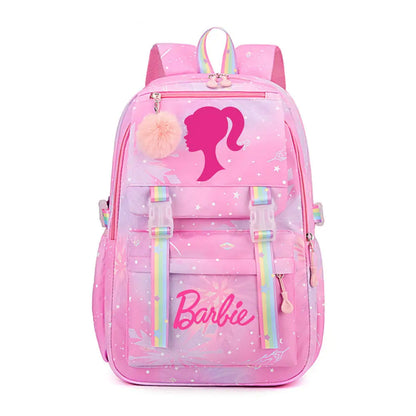 New Barbie Boy Girl Kids School Book Bags Women Bagpack Teenagers Schoolbags Canvas Travel Laptop Backpack