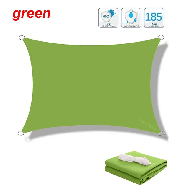 Outdoor Awnings Waterproof Sun Shade Sail Garden Canopi For Terrace Car Canvas Awning Rectangle Pool Sun-Shelter Sunshade Sail